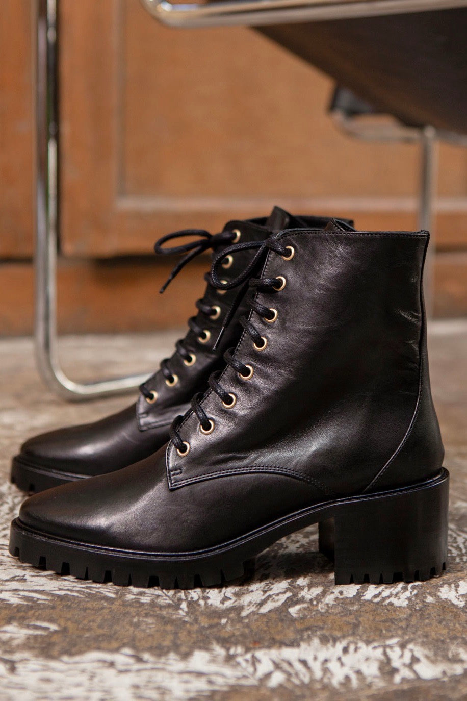 Bottines no.70 Cuir Noir