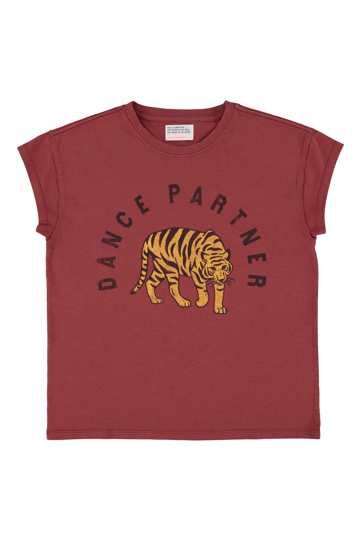 T-Shirt Leopard Bordeaux