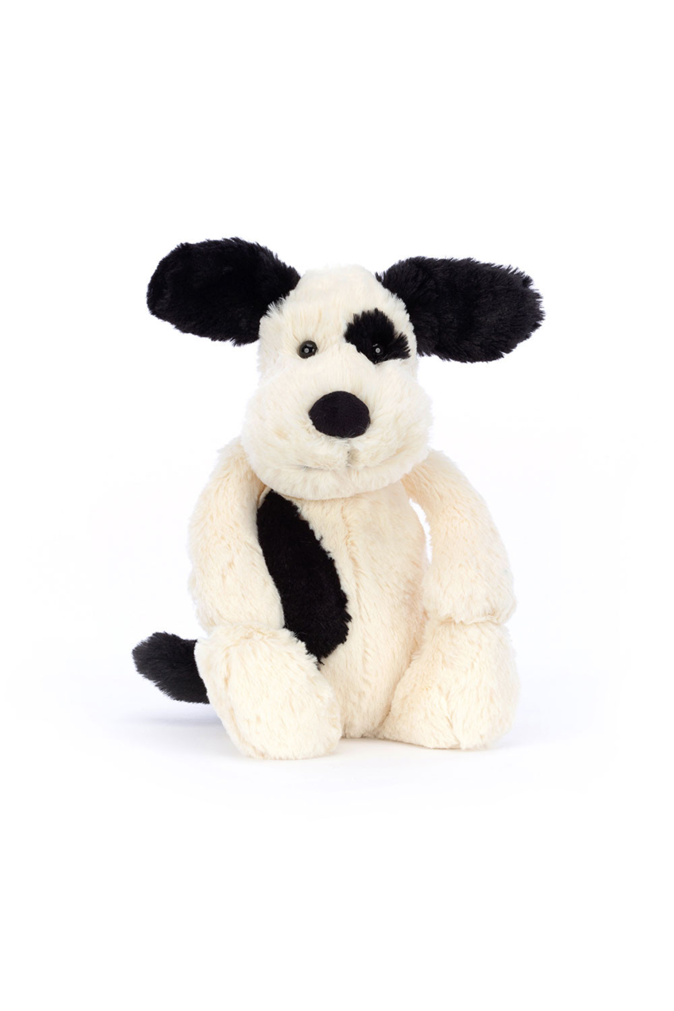 Peluche Puppy Black & Cream