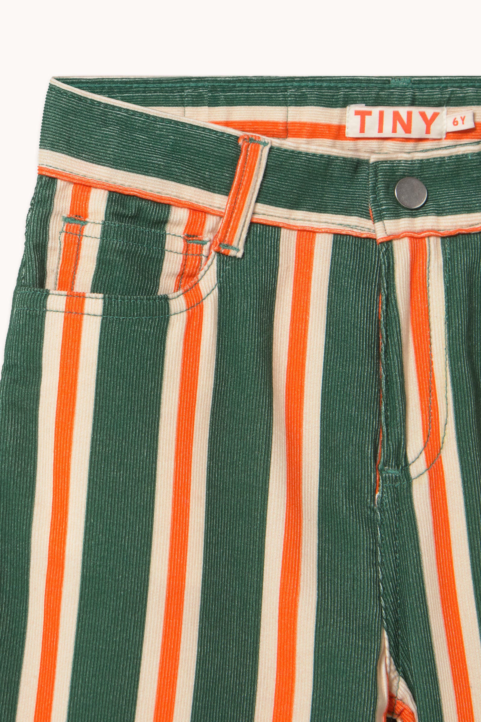 Pantalon Velours Multicolor Stripes