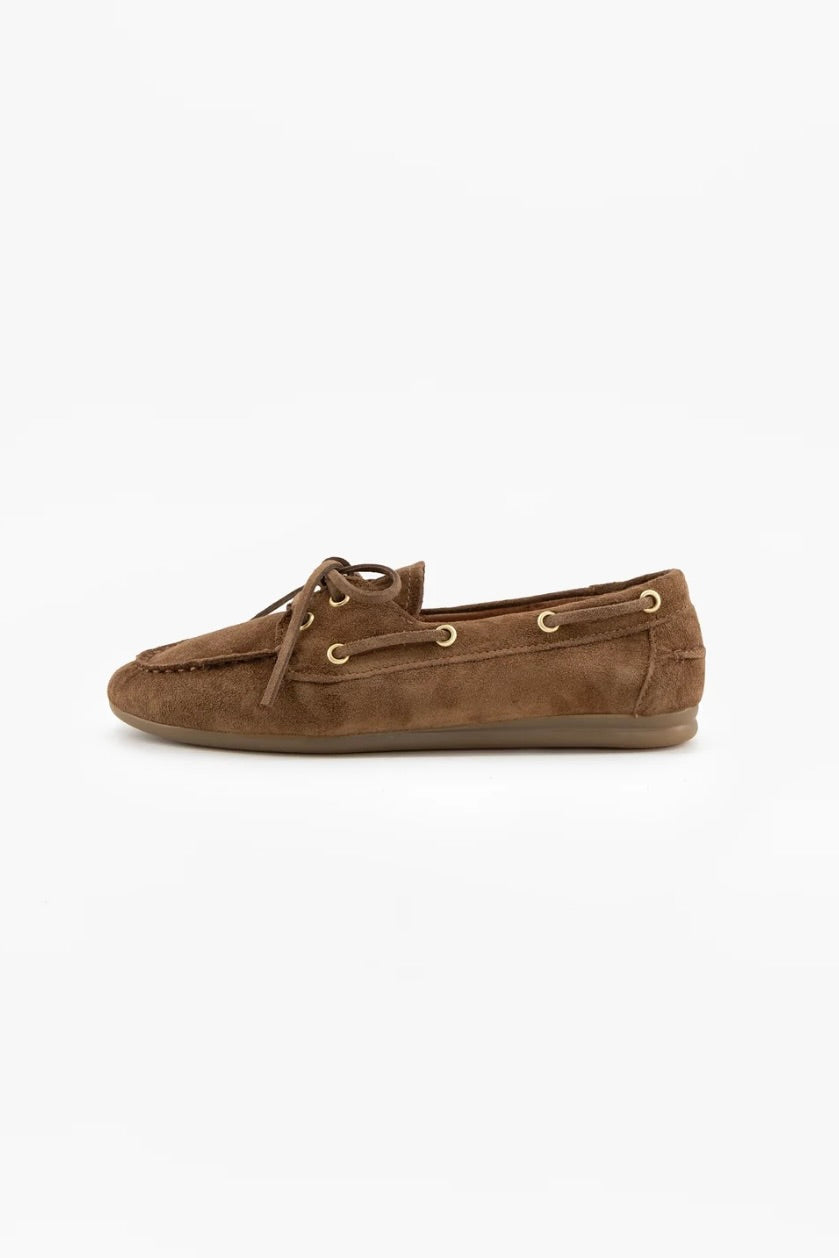 mocassins souples en daim et semelle caoutchouc Nahua Toral -- Bonny Lyon 