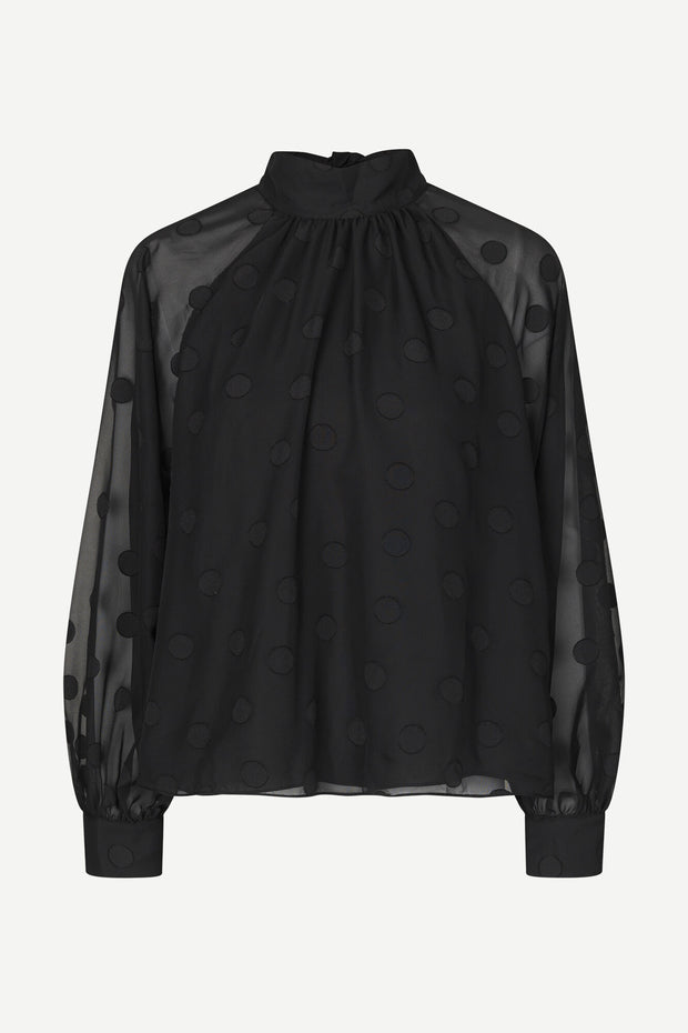 Blouse plumetis Ebbali Black Samsoe Samsoe Bonny Lyon 