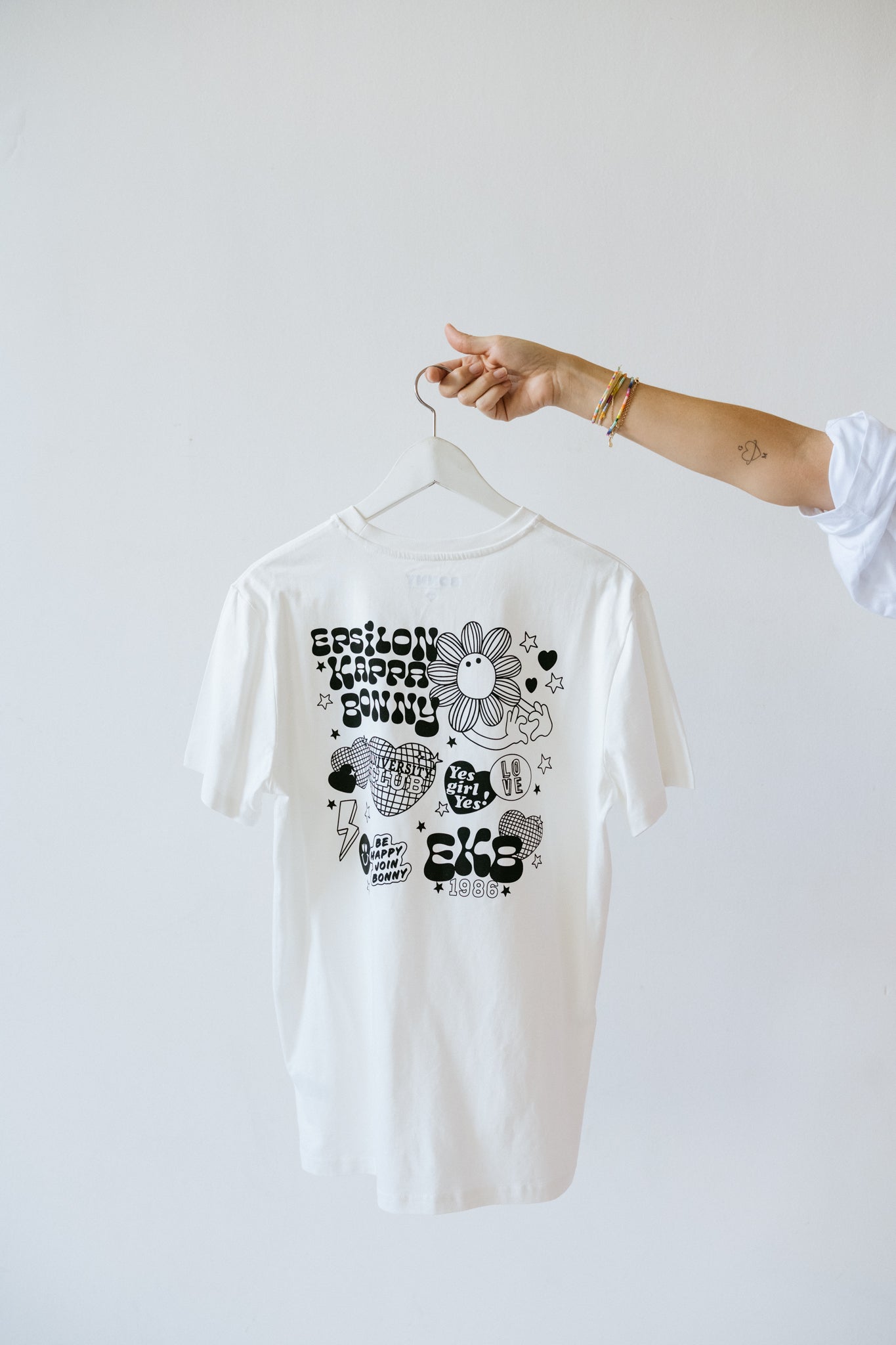 T-Shirt EKB Blanc/Noir