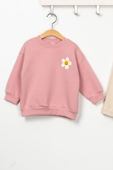 T-shirt Flower Brushed Raykids