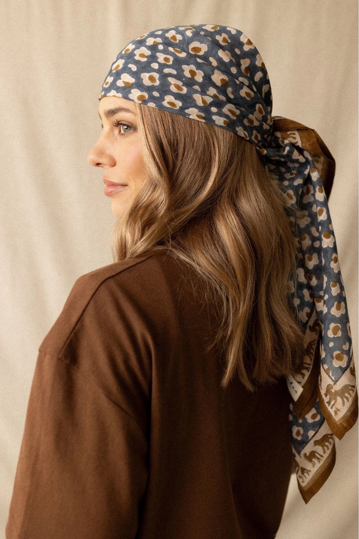 Big Foulard Dupatta Léopard