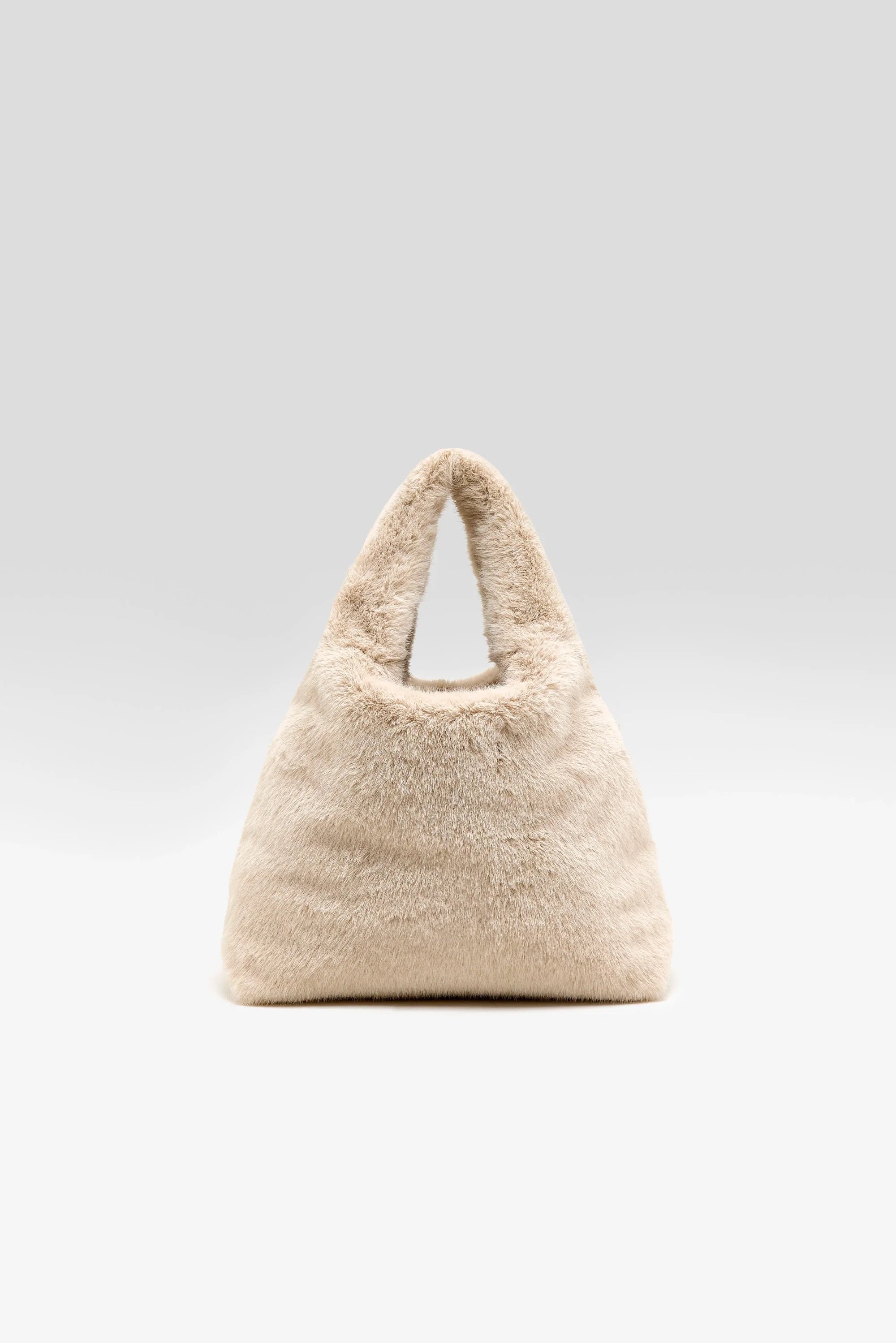 sac en fausse fourrure beige crème Helga Bellerose -- Bonny Lyon 