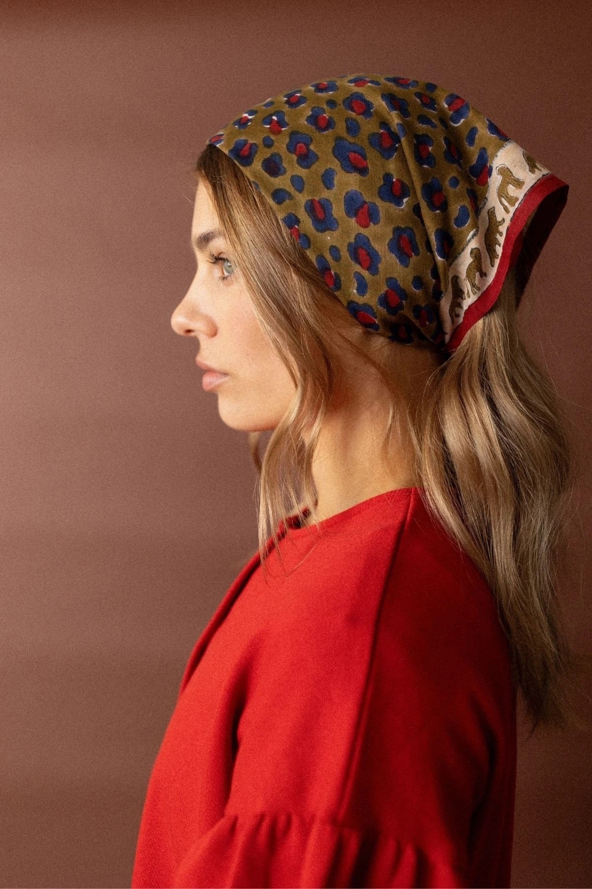 Small Foulard Dupatta Léopard
