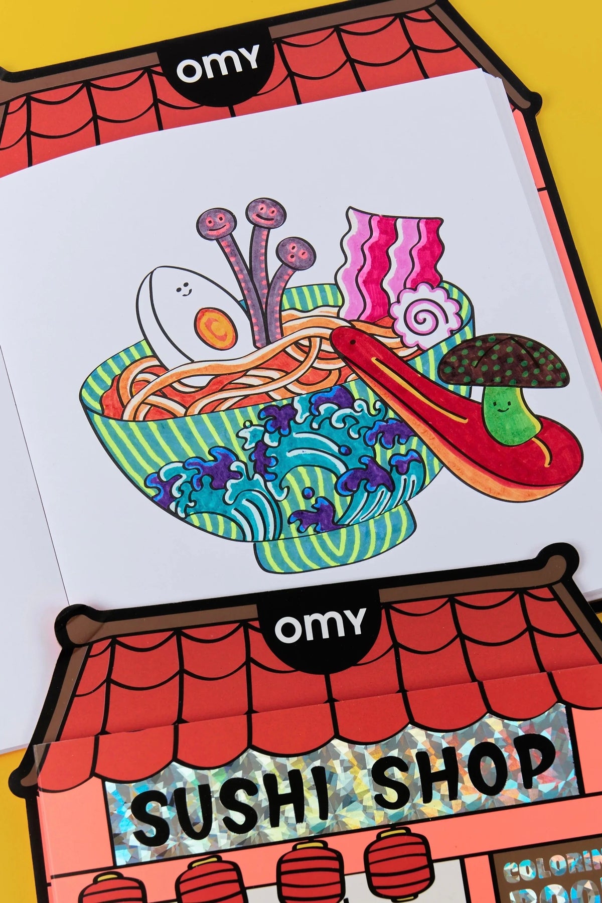 Carnet de Coloriage & Stickers Beauty ou Sushi