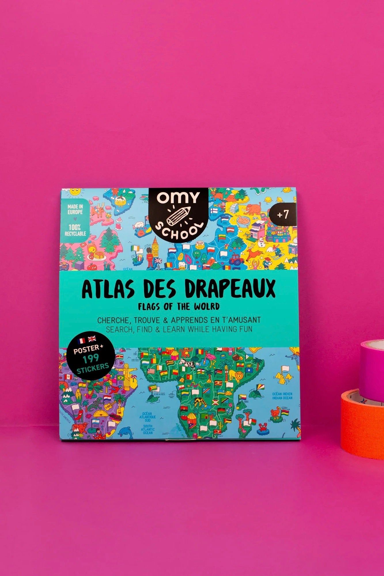 Poster Atlas Drapeaux