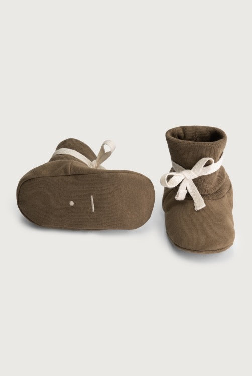 Chaussons bébé en jersey souple coton organique Gray Label -- Bonny Lyon 