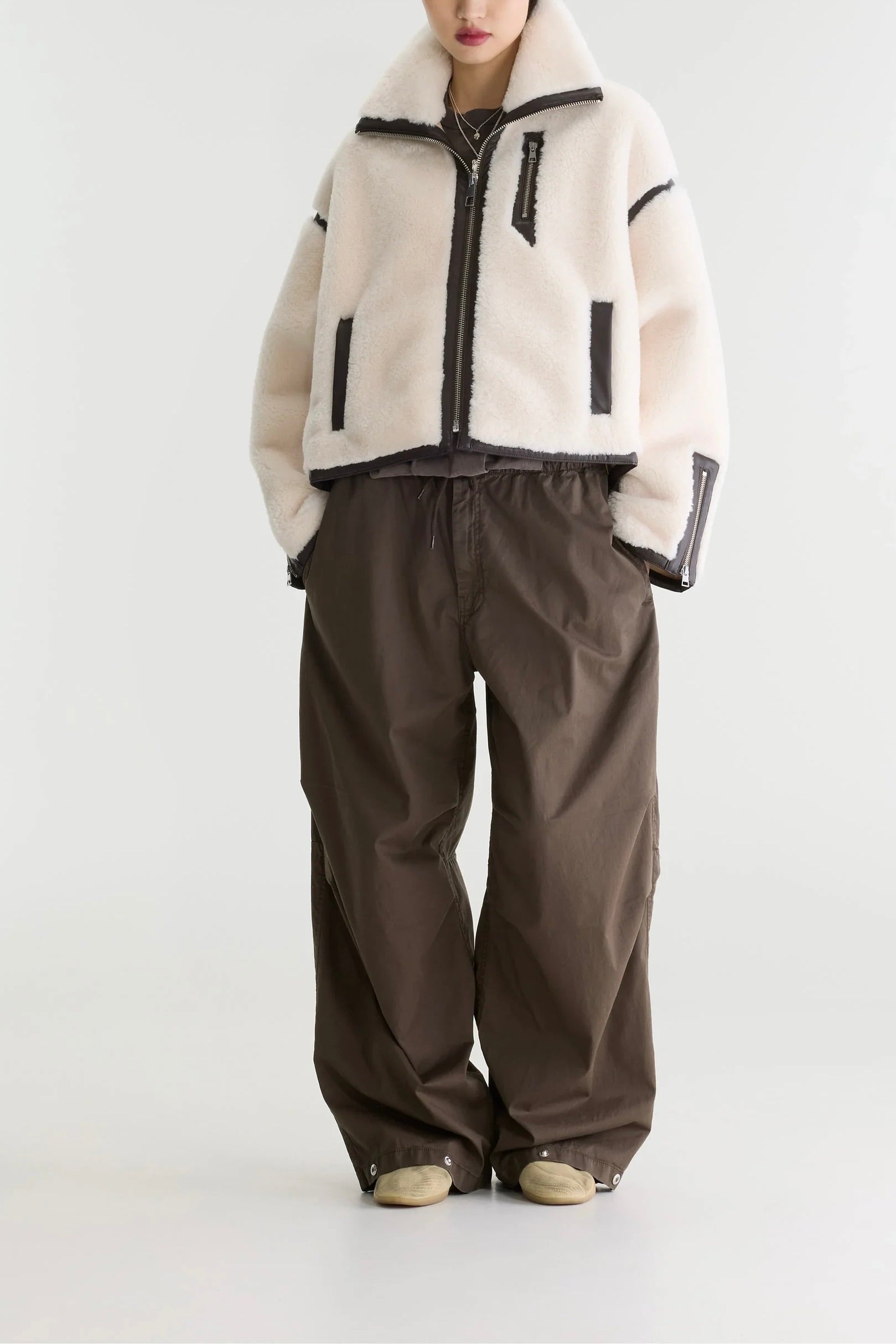 Veste Jelati Bellerose sherpa coloris Whisper — Bonny Lyon
