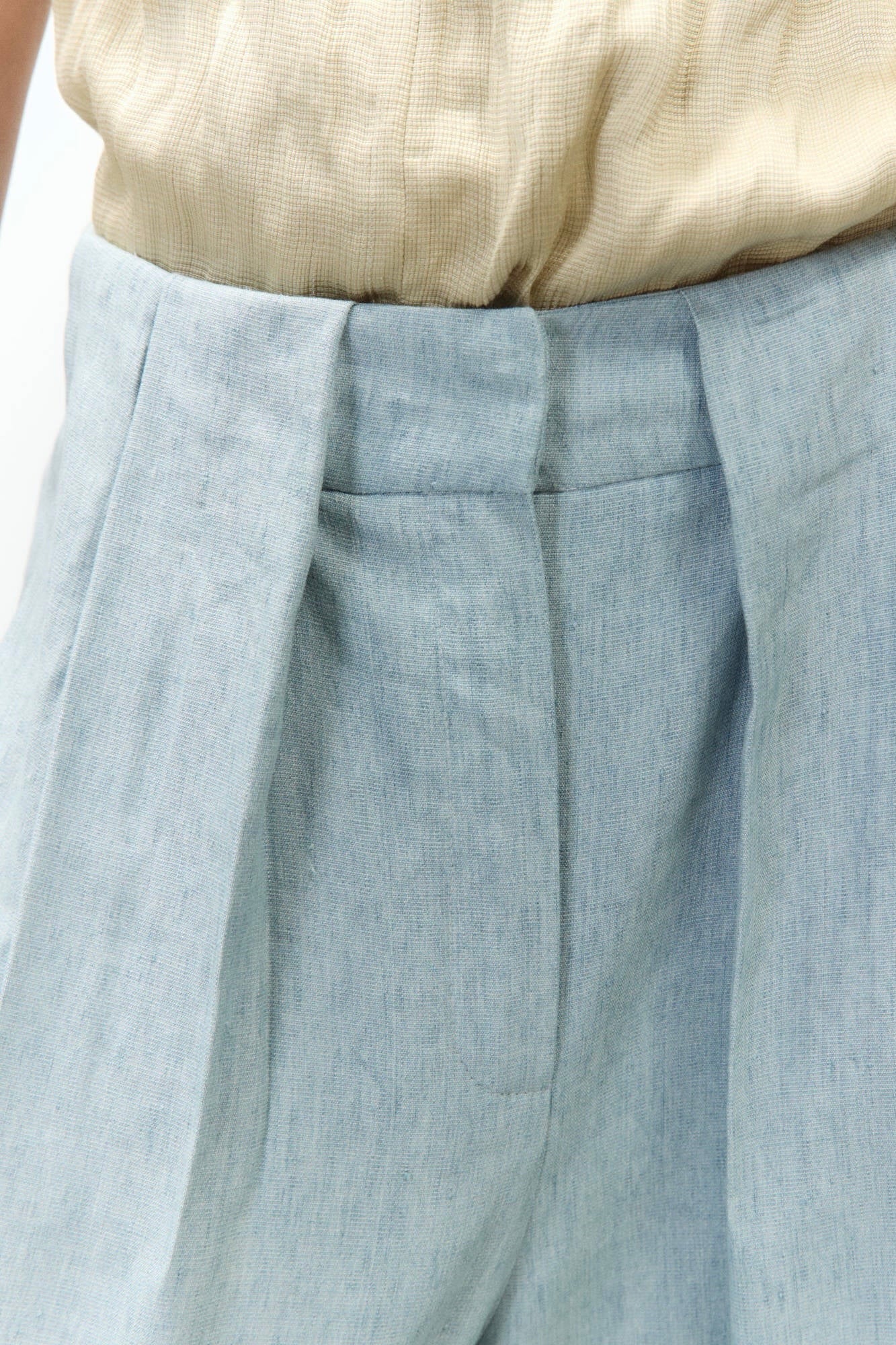 Pantalon Visco Melange con Cinta