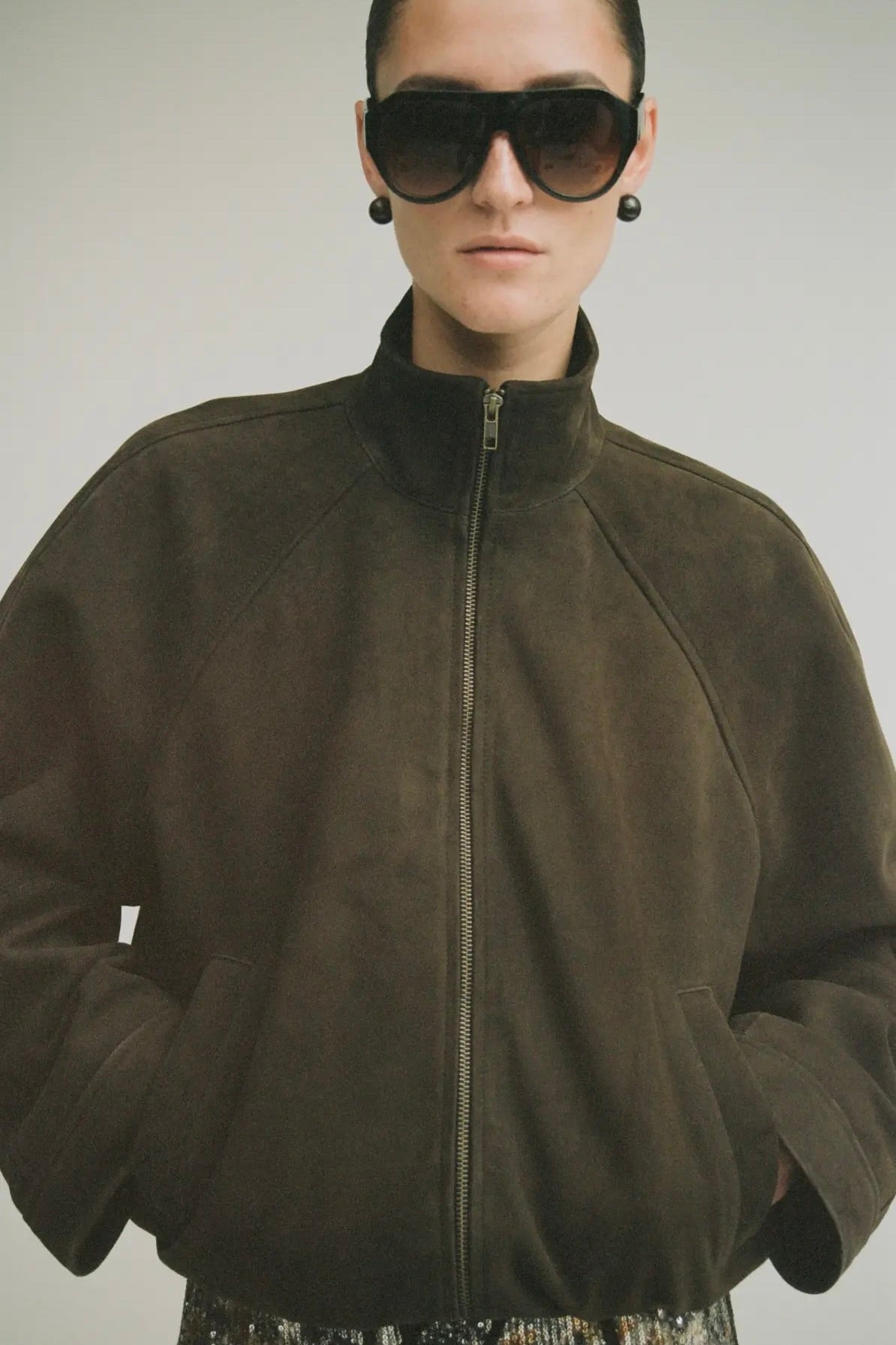 Veste Rouge Edit Roususie cuir seal brown Bonny Lyon