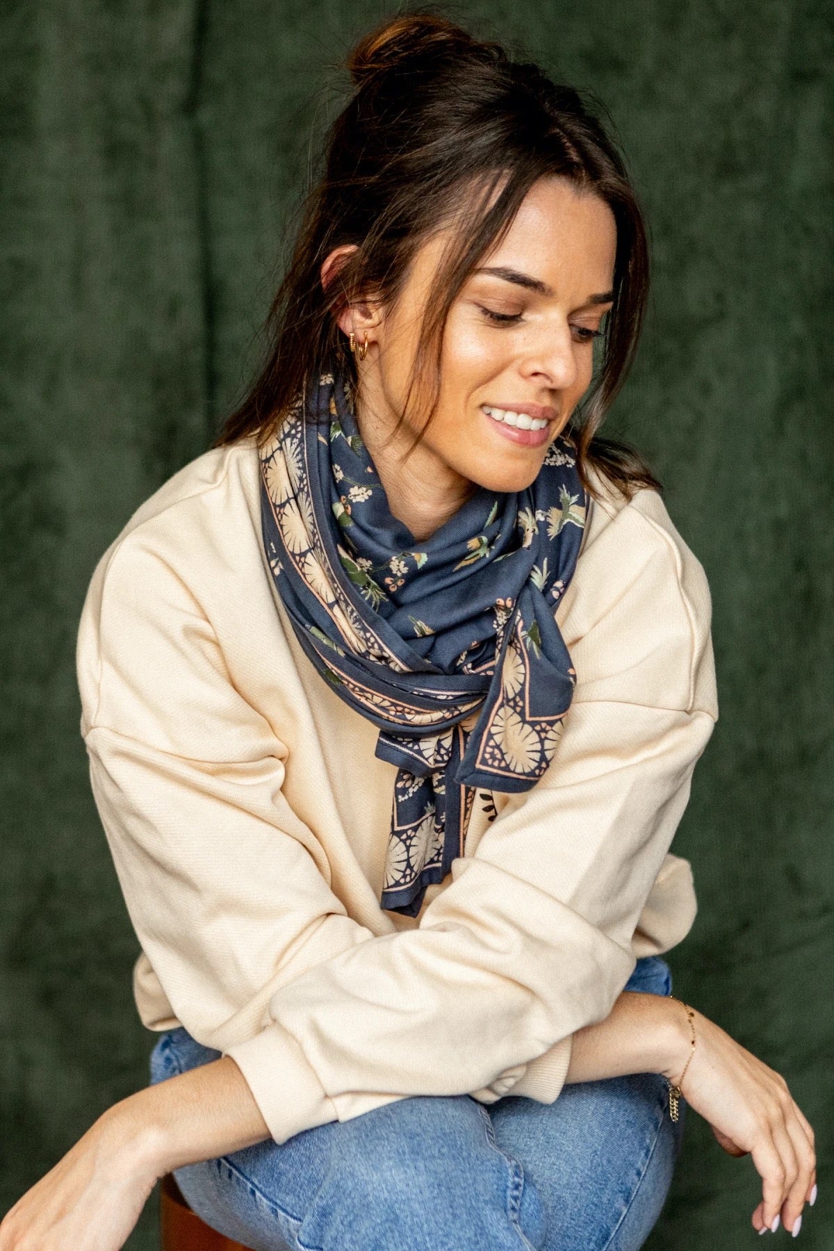 Big Foulard Latika Cerisier