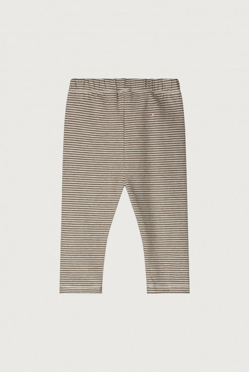 Leggins bébé en jersey coton organique rayé Gray Label -- Bonny Lyon 