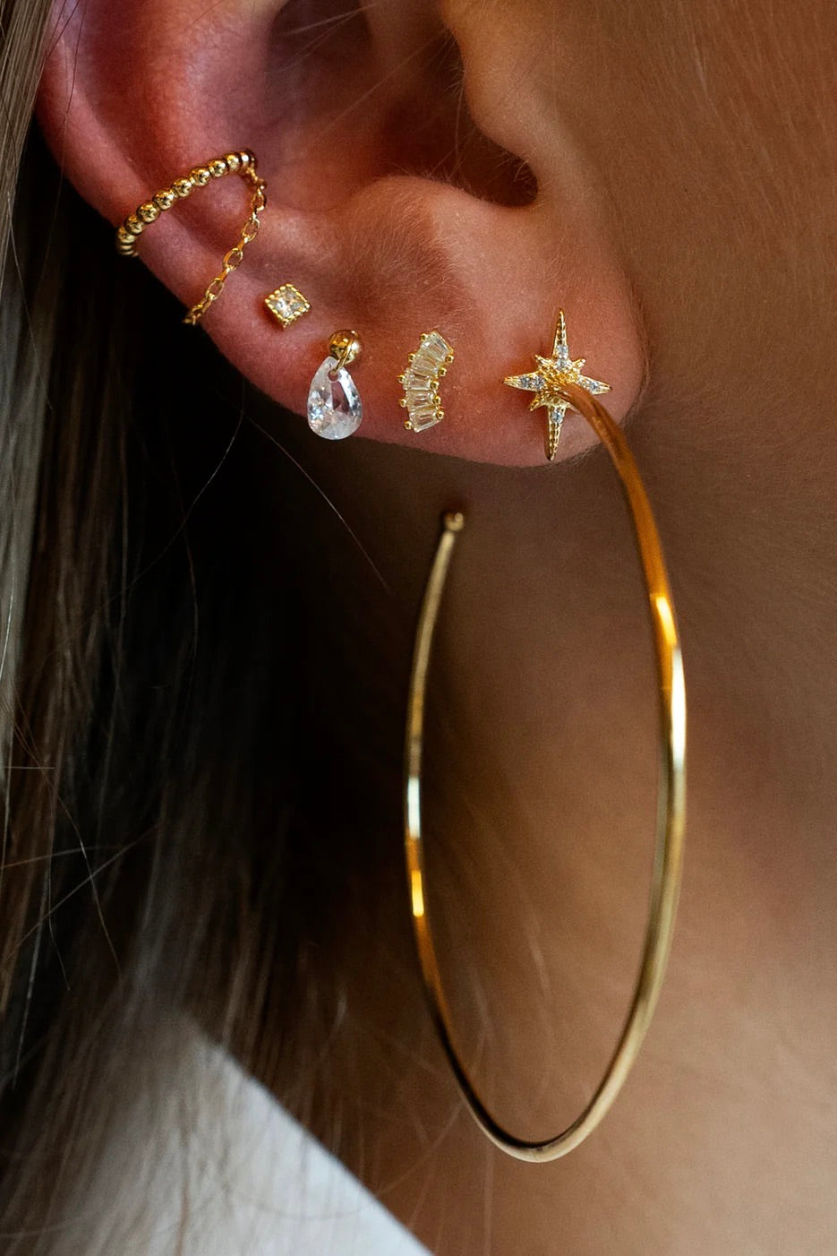 Piercing Quintuple Baguette