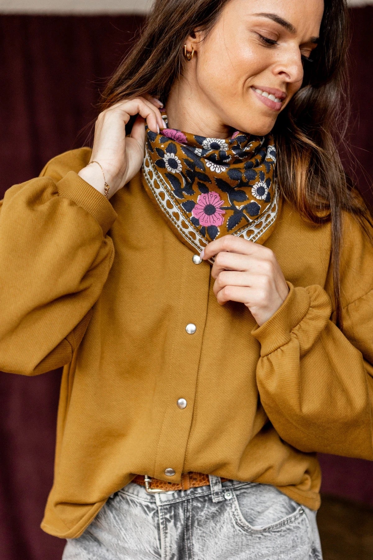 Small Foulard Manika Coeur