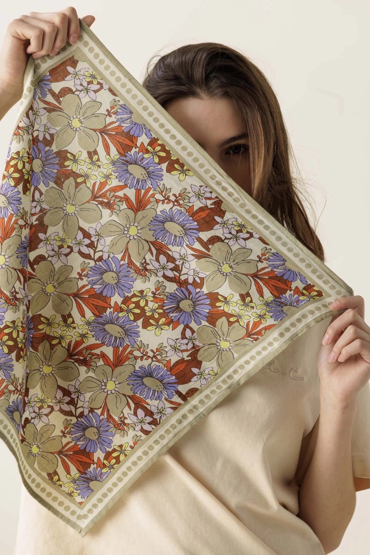Small Foulard Manika Bouquet