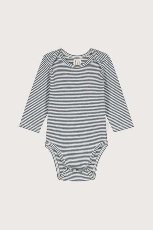 Body Manches Longues Rayé Blue Gray