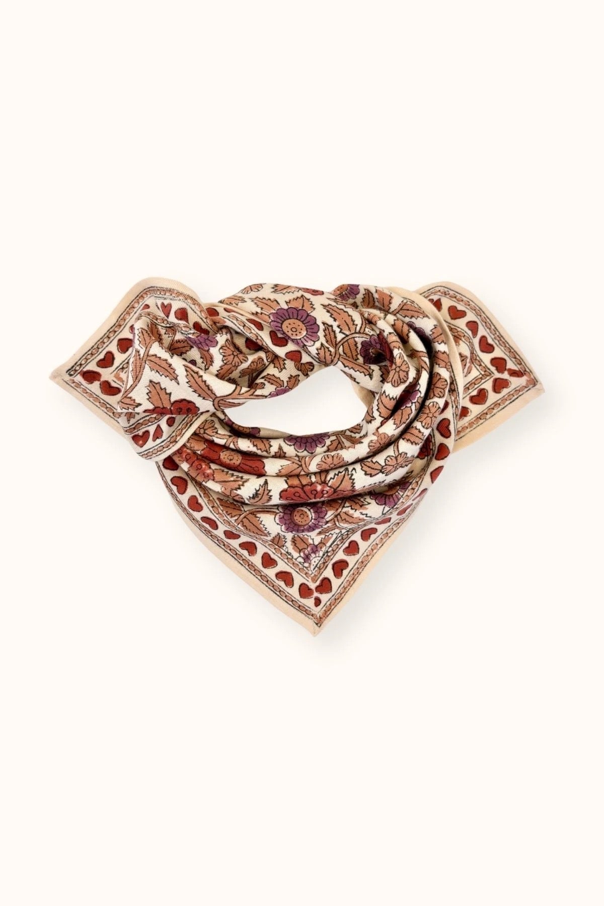 Small Foulard Manika Coeur