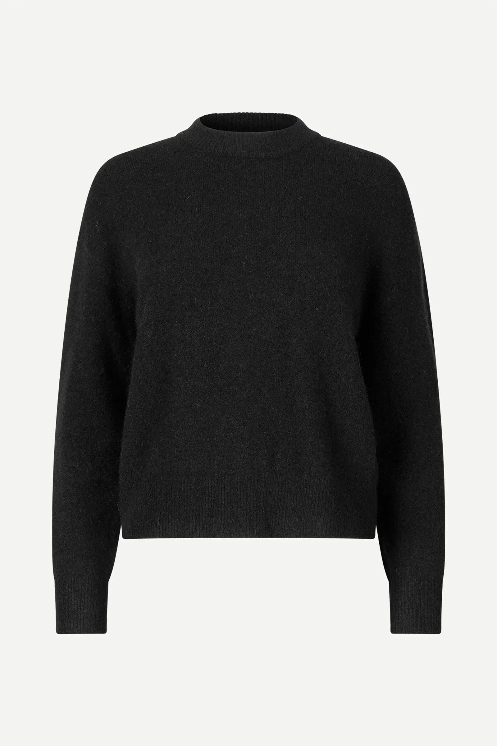 Pull col rond coupe droite en laine alpaga Anour Samsoe Samsoe -- Bonny Lyon 