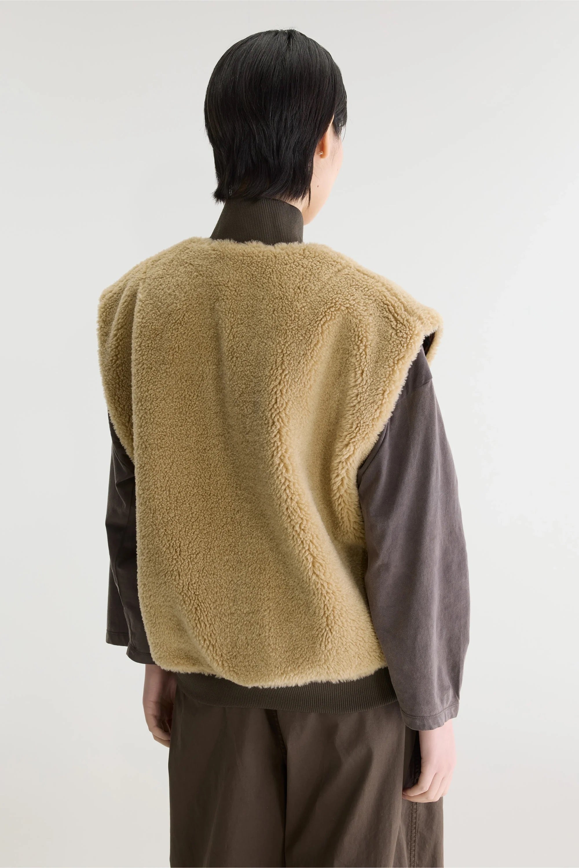 Veste réversible sans manche léopard et sherpa Haalo Bellerose -- Bonny Lyon 