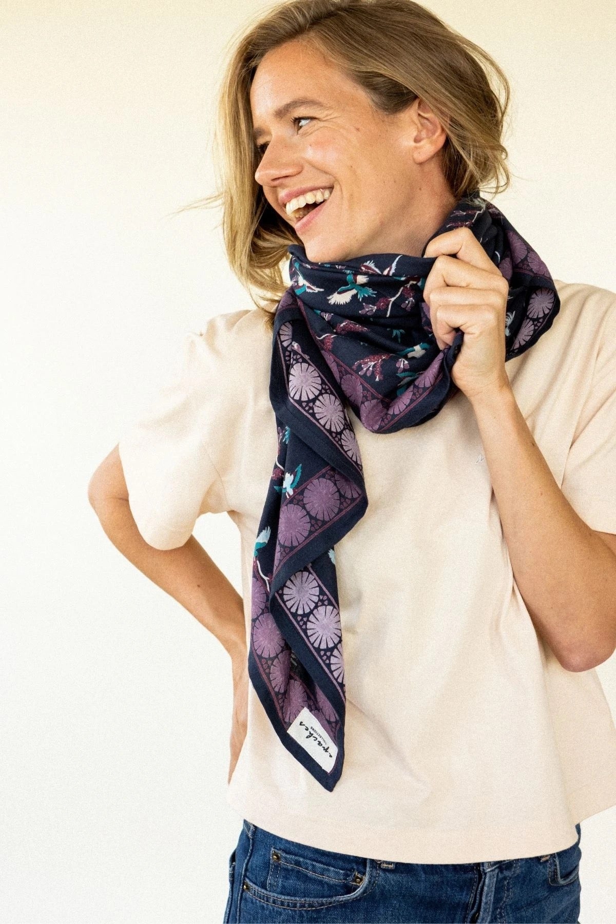 Big Foulard Latika Cerisier