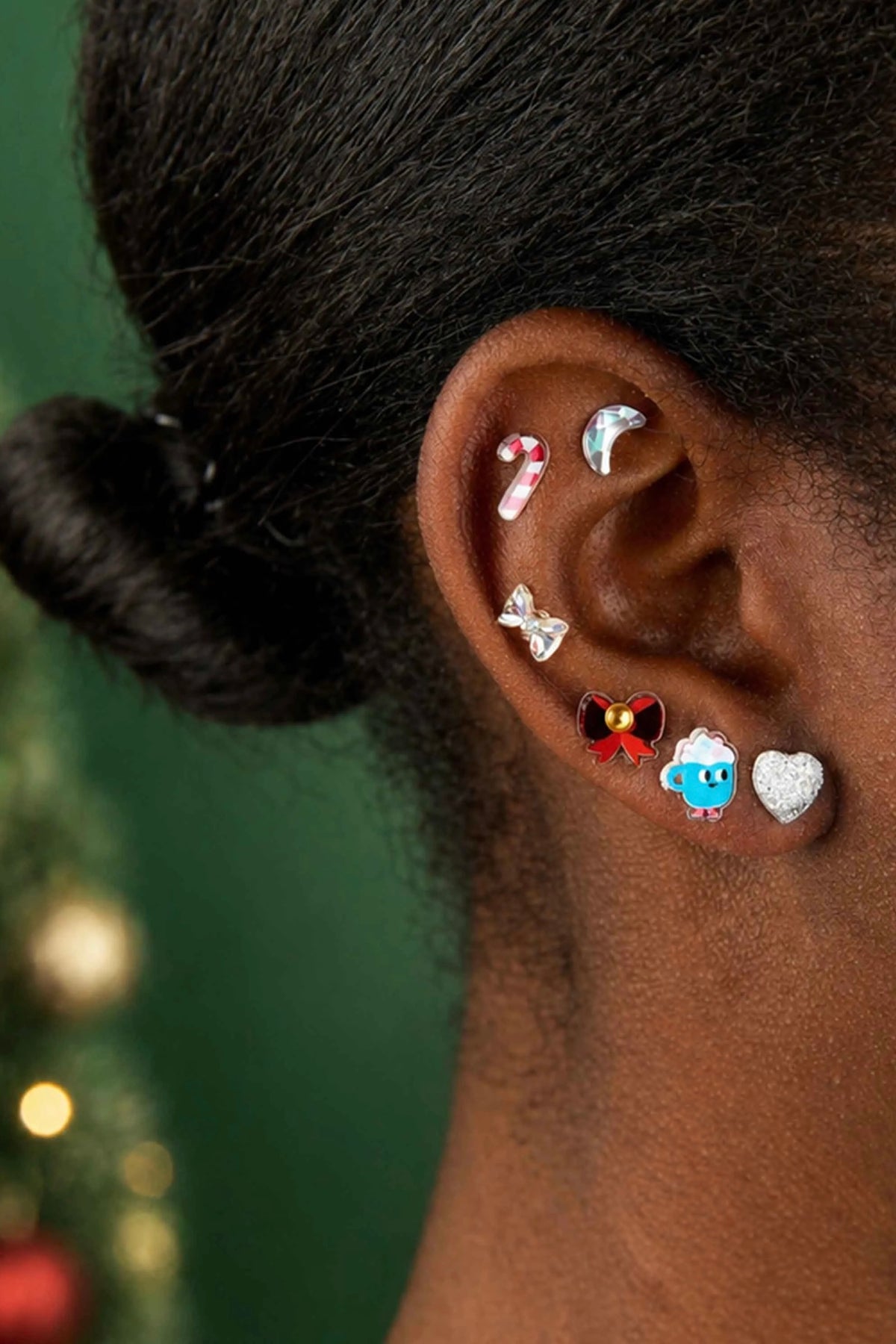 Boucles d’Oreilles Autocollantes Christmas