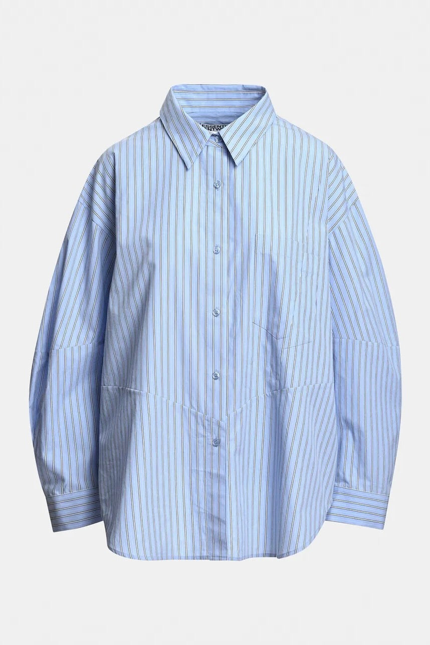 Chemise oversized drappée sur le devant avec broche amovible Kreative essentiel antwerp -- Bonny Lyon 
