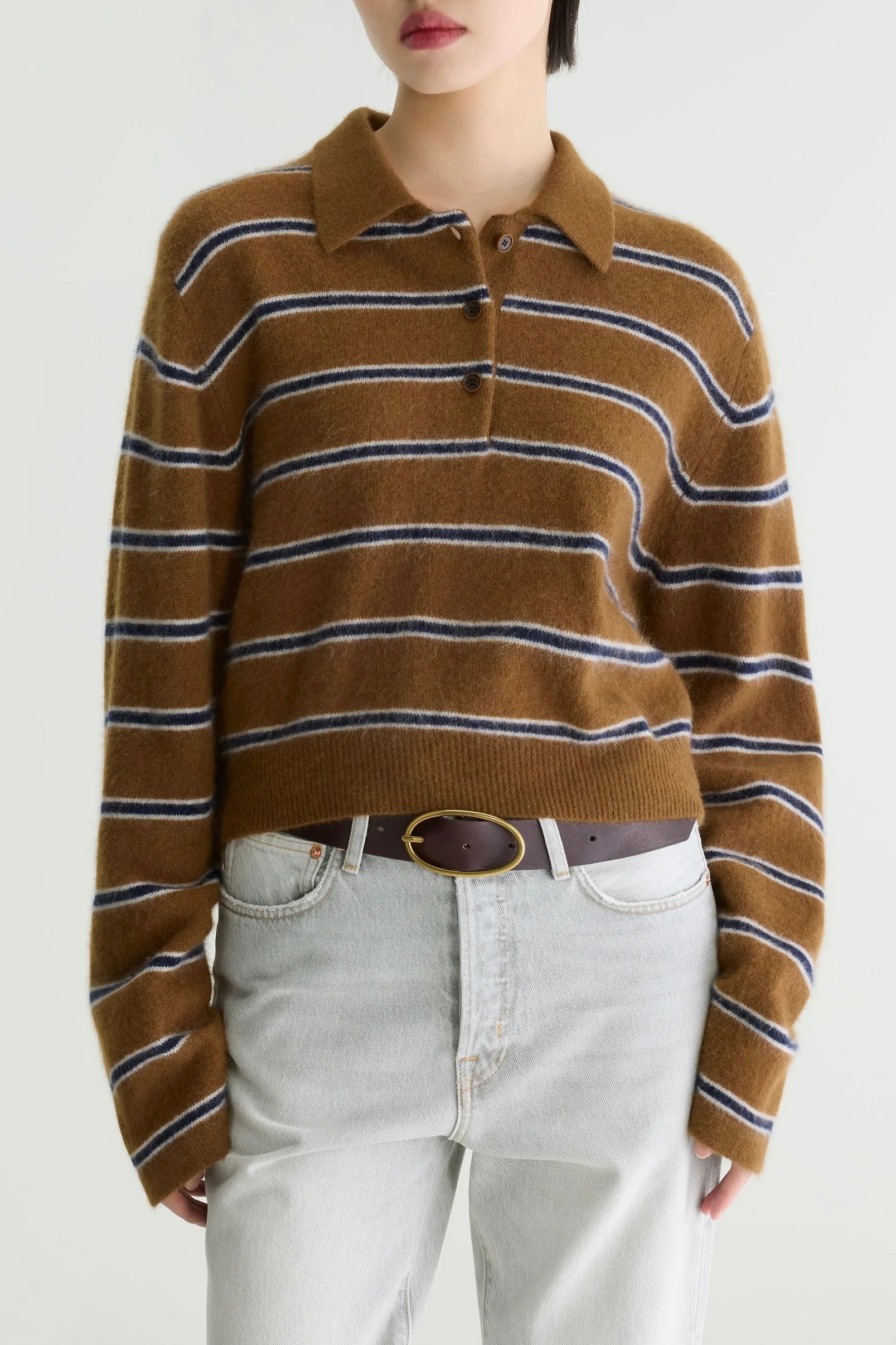 Pull polo Dussyr Bellerose rayures Stripe-E — Bonny Lyon
