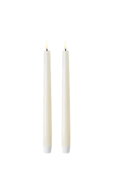 Chandelles LED Ivoire — Lot de 2