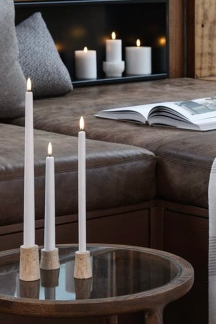 Chandelles LED Ivoire — Lot de 2