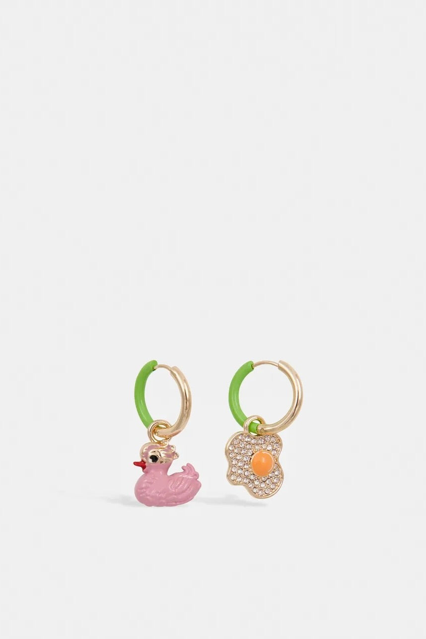 Boucles d'oreilles dépareillées Kyril Canard et Oeuf Essentiel Antwerp -- Bonny Lyon
