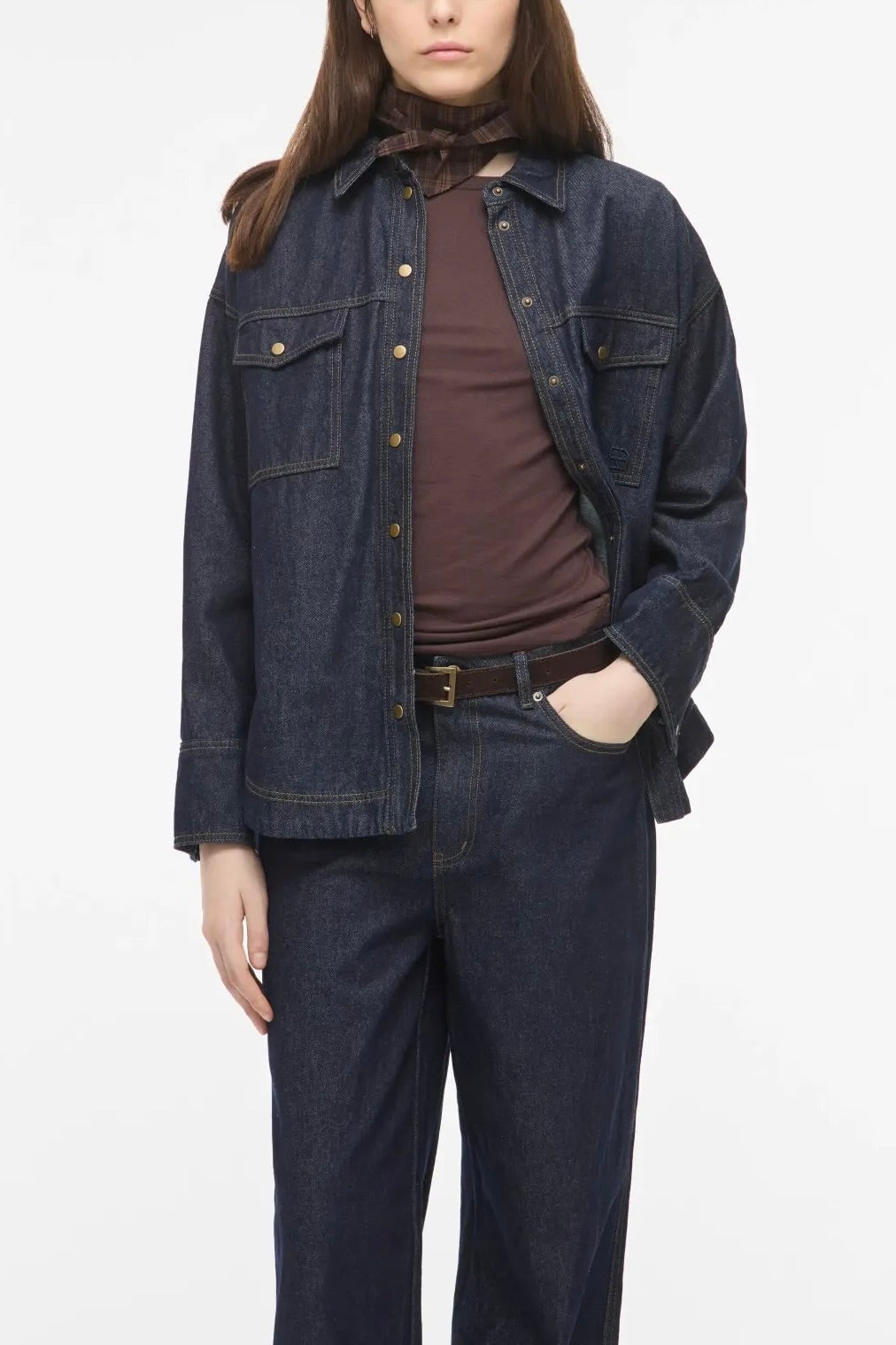 Surchemise Rouge Edit Rourina denim dark blue Bonny Lyon 