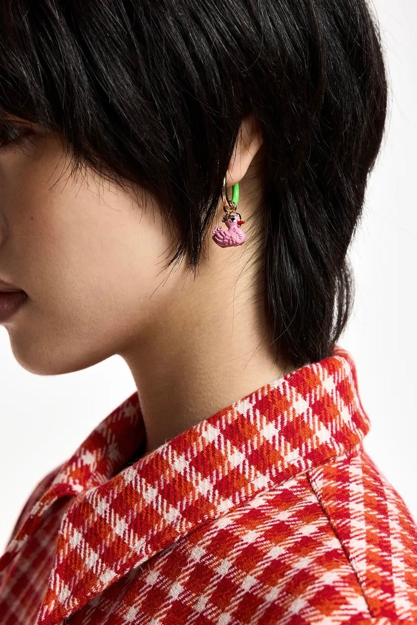 Boucles d'oreilles dépareillées Kyril Canard et Oeuf Essentiel Antwerp -- Bonny Lyon