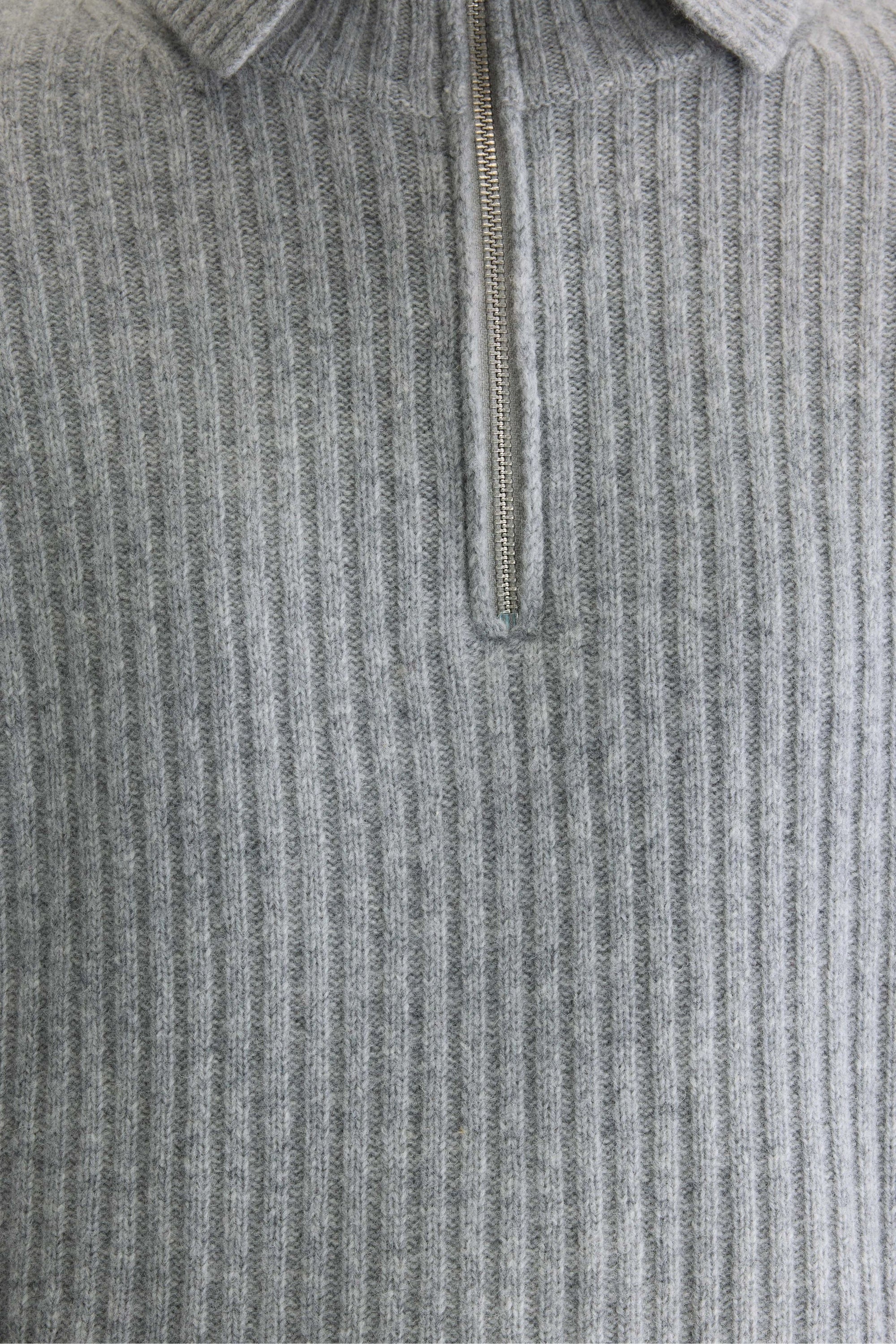 Pull sans manche à col camionneur gris chiné Amer Bellerose -- Bonny Lyon 