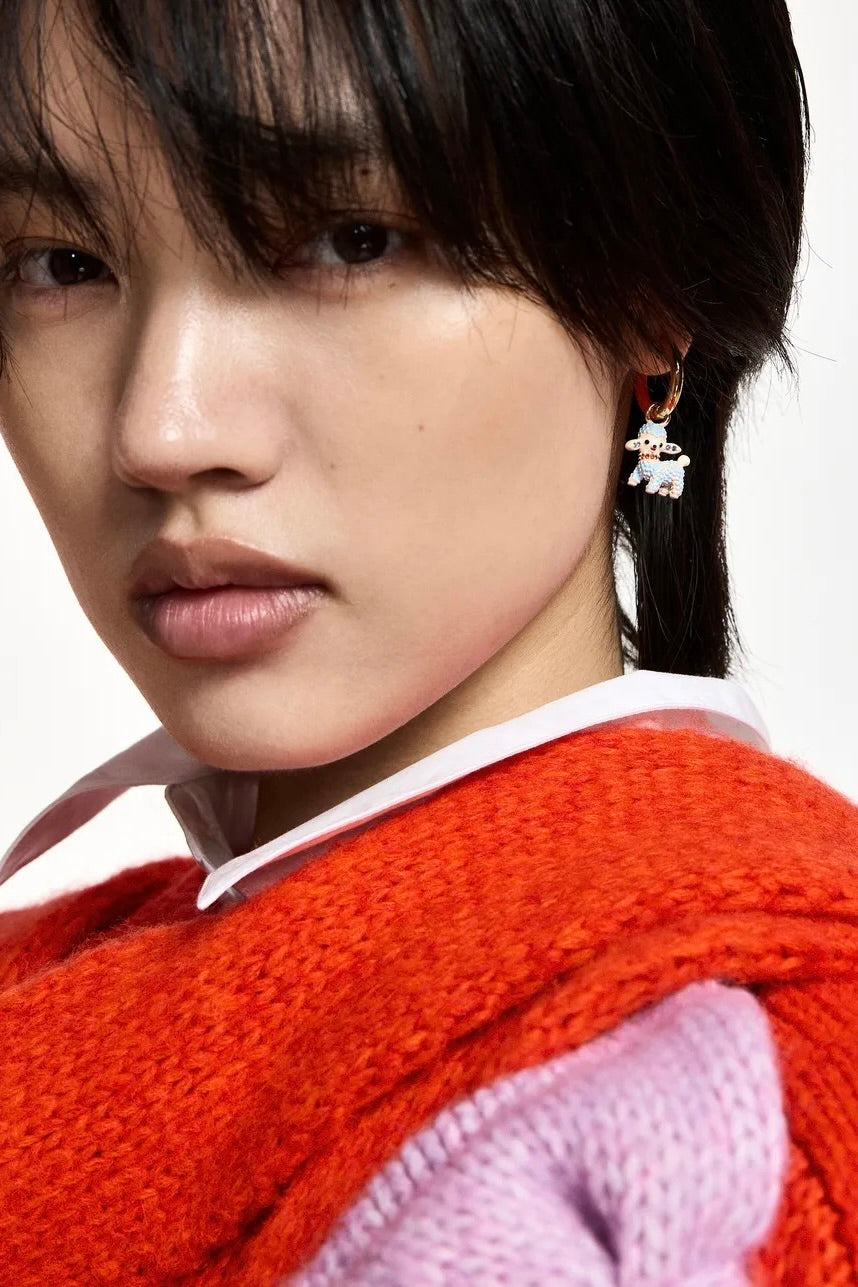 Boucles d'oreilles dépareillées Kana Mouton et banane Essentiel Antwerp -- Bonny Lyon 