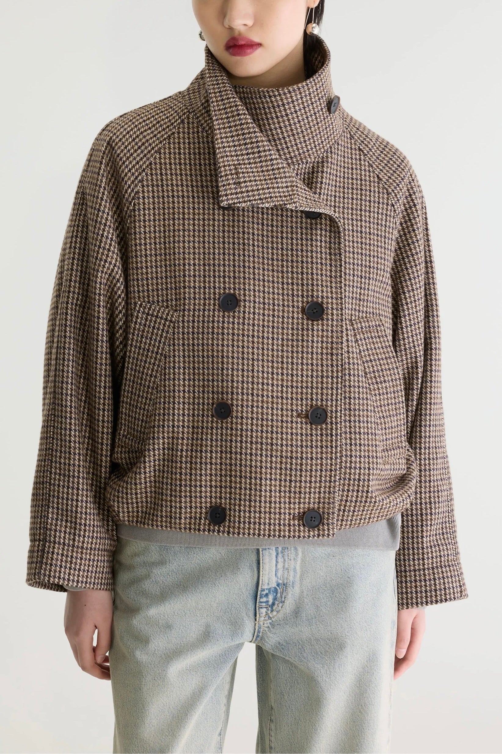 Veste Jackal Bellerose carreaux Display-A en laine — Bonny Lyon
