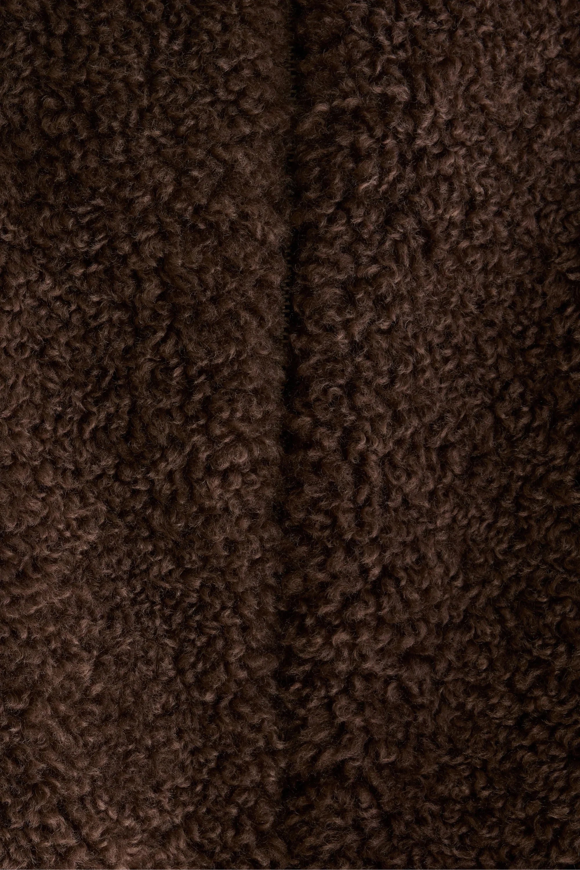 Bomber oversized en fausse fourrure marron foncé Bellerose Jallis Dark Roast -- Bonny Lyon 