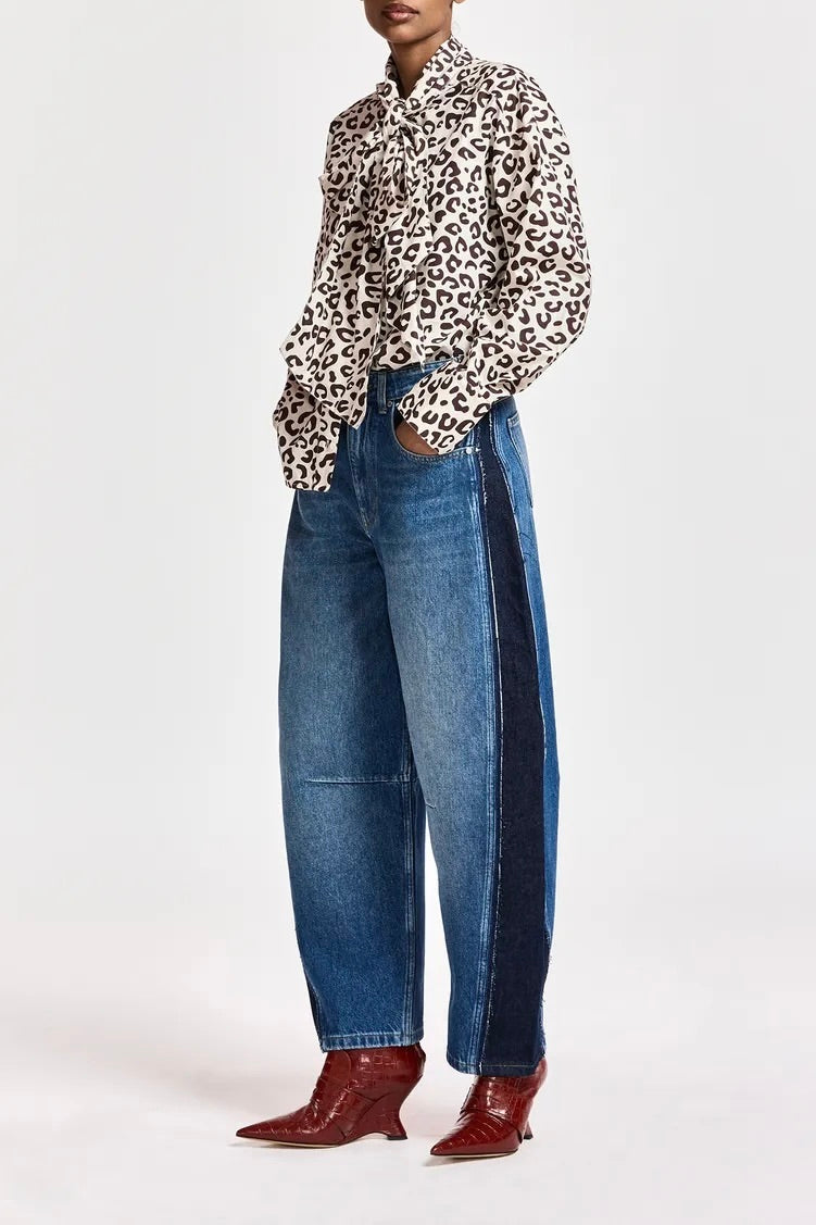 Jeans barrel patchwork Kashba Essentiel Antwerp -- Bonny Lyon