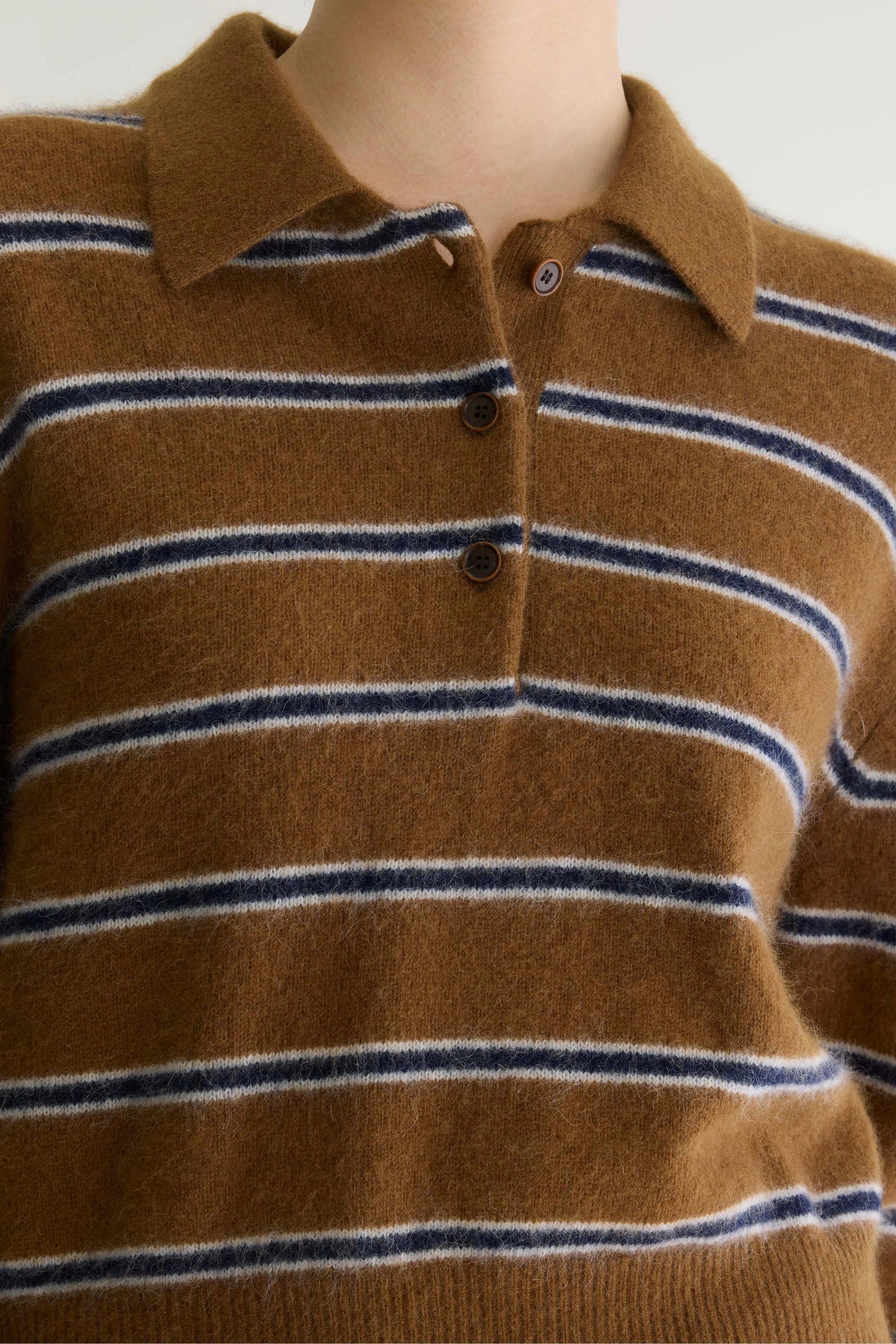 Pull polo Dussyr Bellerose rayures Stripe-E — Bonny Lyon
