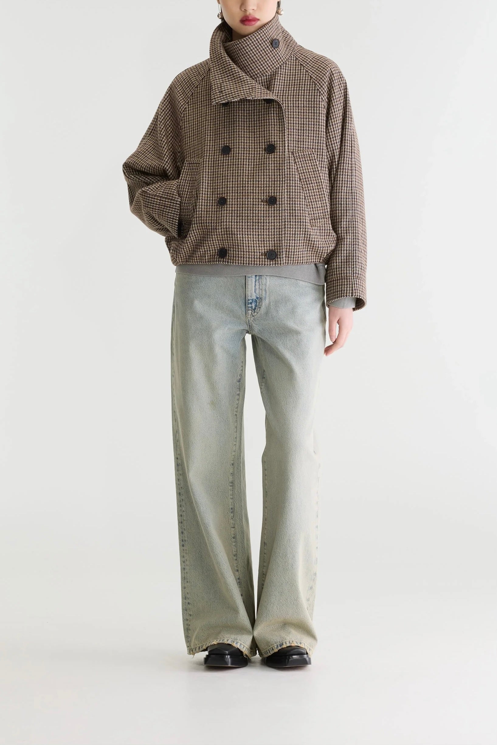 Veste Jackal Bellerose carreaux Display-A en laine — Bonny Lyon
