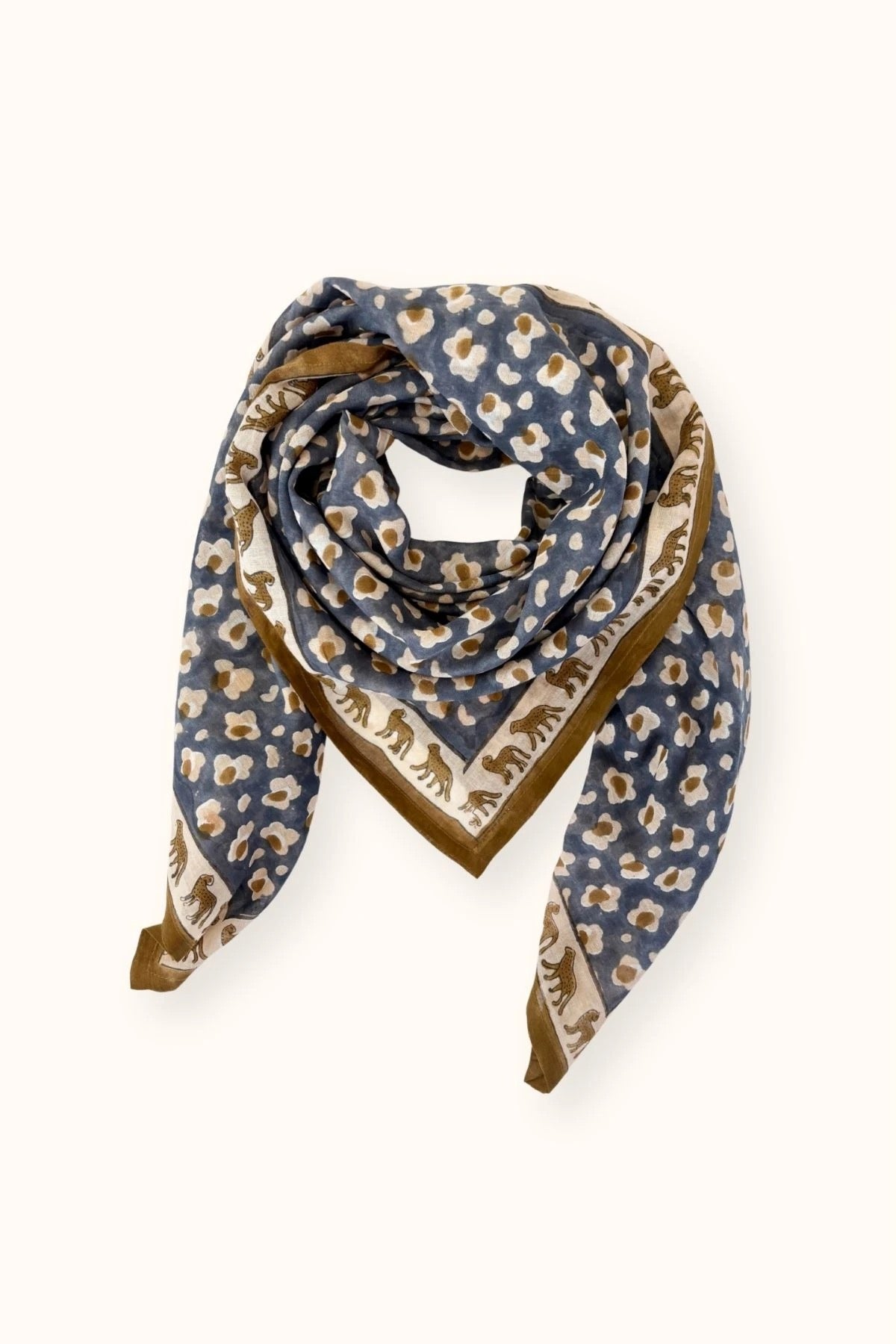 Big Foulard Dupatta Léopard