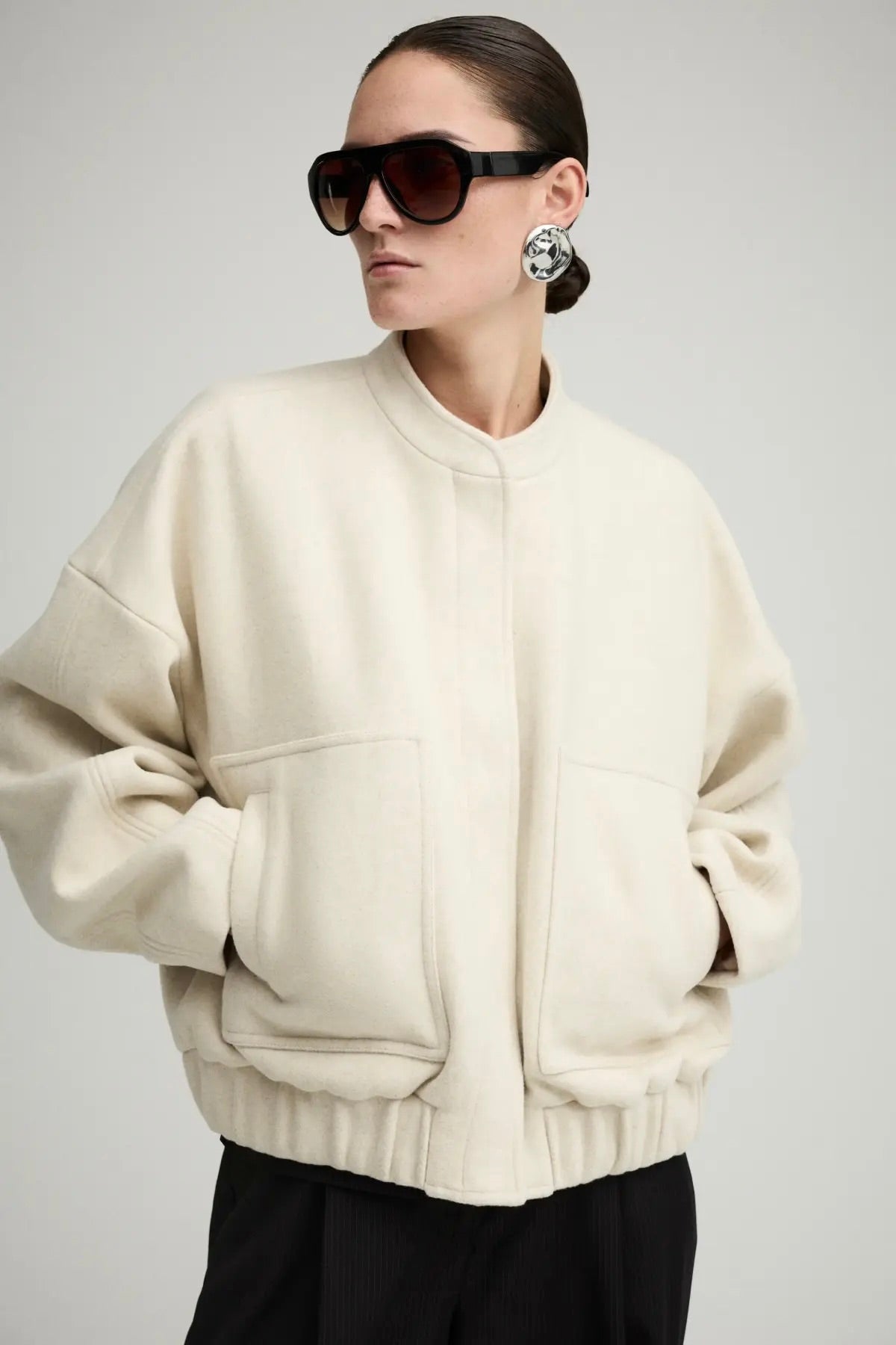 Veste Rouge Edit Rounellie Birch style bomber Bonny Lyon