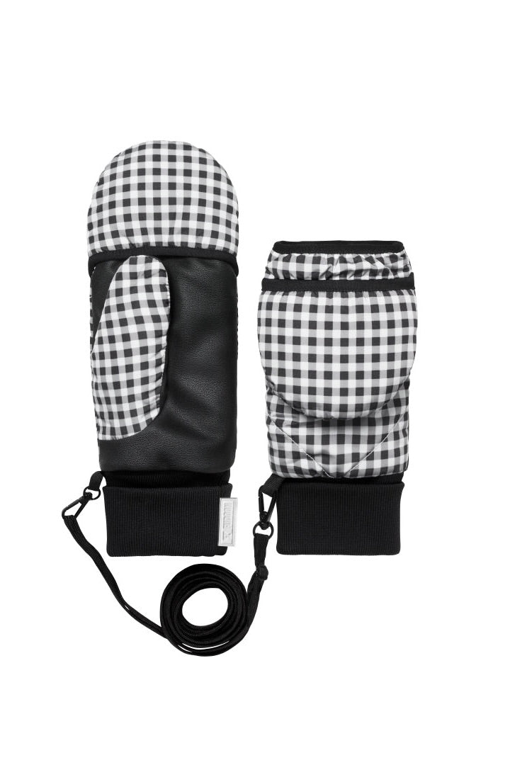 Moufles vichy Noir & Blanc