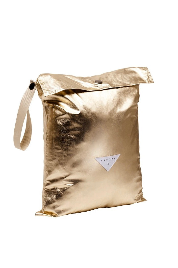 Capuche Doudoune dorée et noire