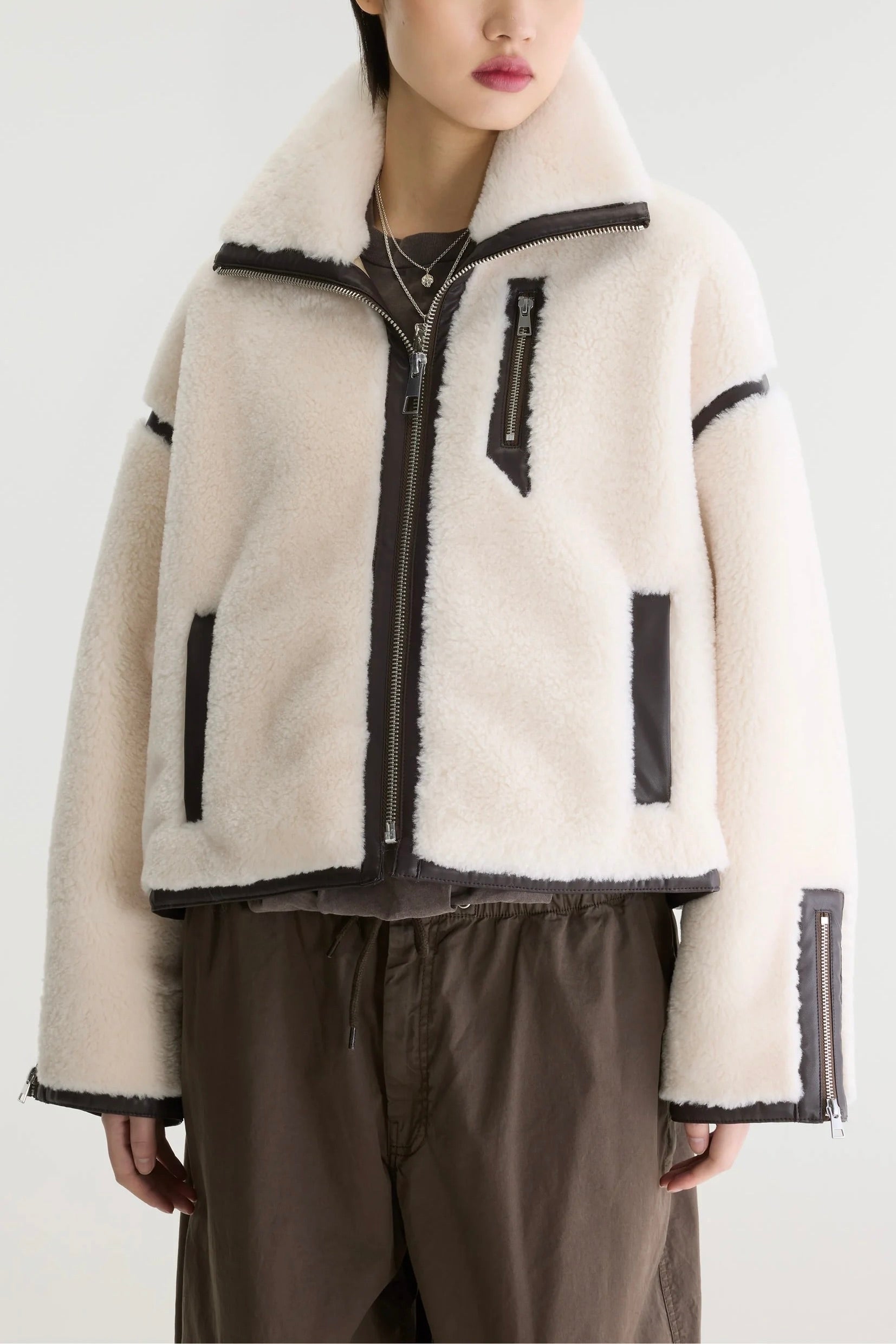 Veste Jelati Bellerose sherpa coloris Whisper — Bonny Lyon
