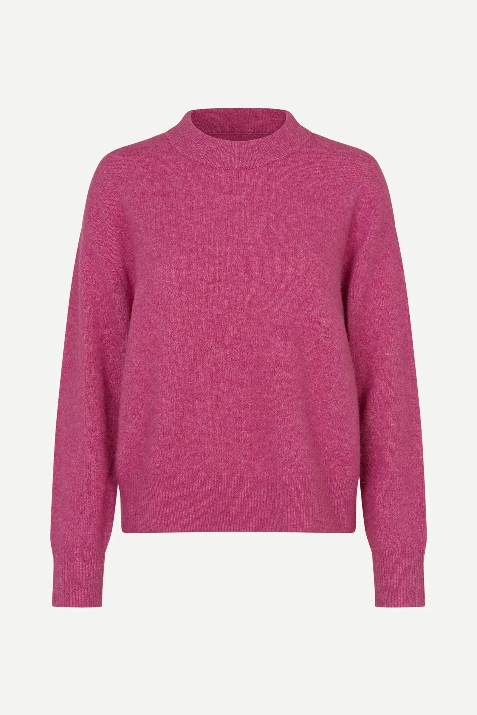 Pull col rond coupe droite en laine alpaga Anour Samsoe Samsoe -- Bonny Lyon 