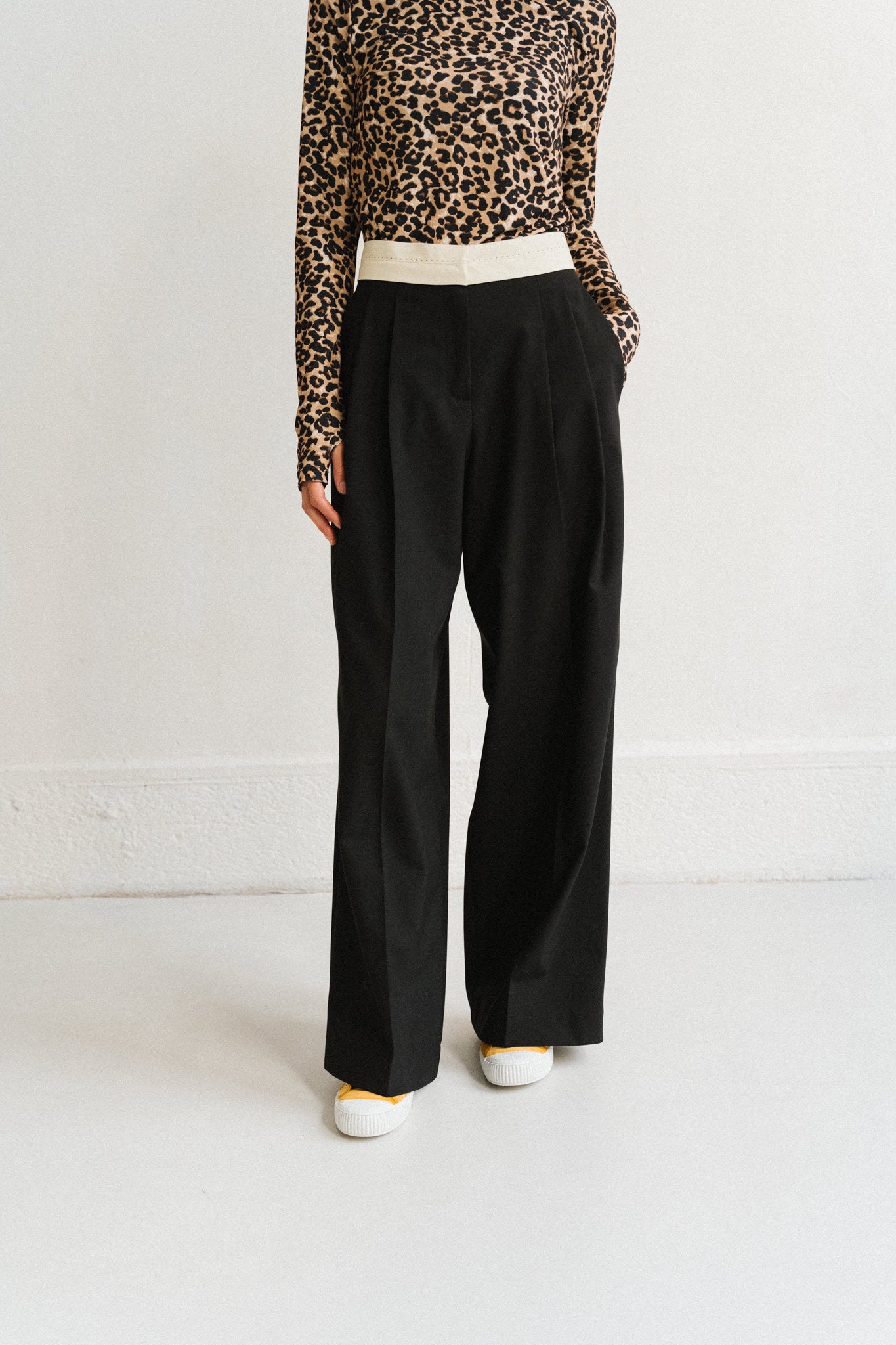 Pantalon Poly Pinces