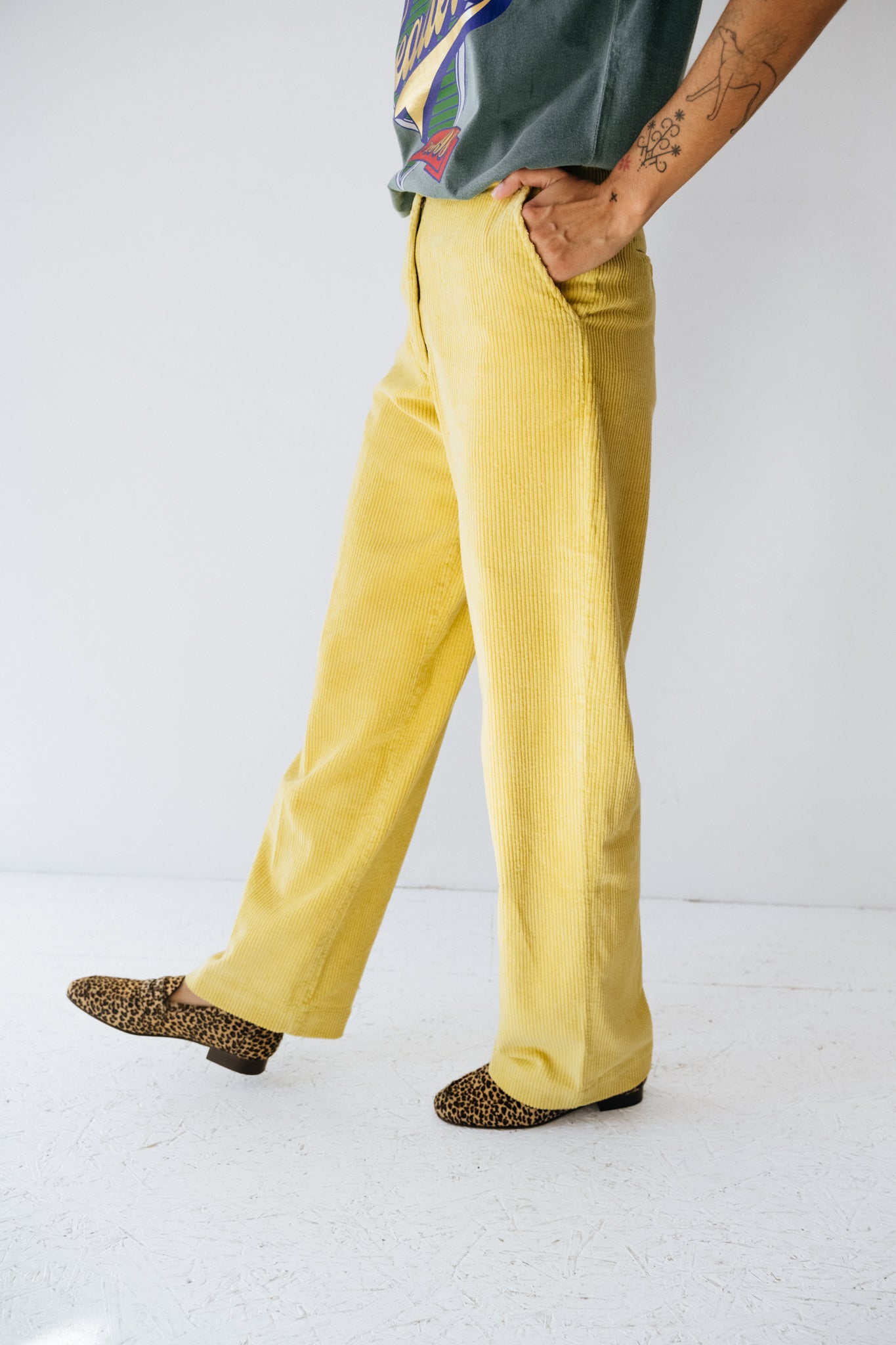 Pantalon Cloche Yellow